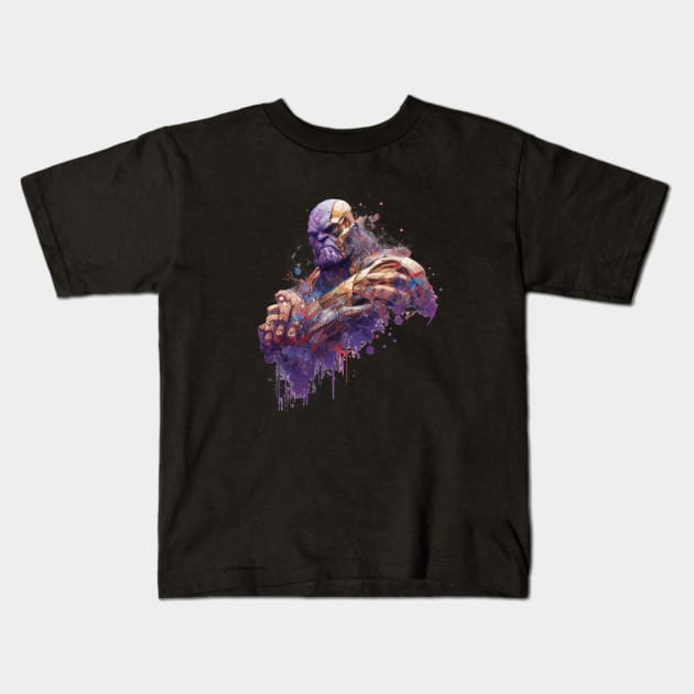 Thanos Fading Out Kids T-Shirt by Drank